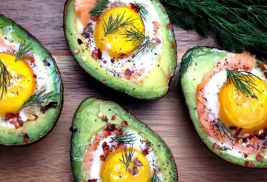 9 Fat-Healthy, Superfood Avocado Recipes_Smoked Salmon Egg Stuffed Avocados