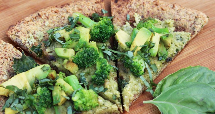 Gluten-Free Avocado Pizza With Cauliflower Crust