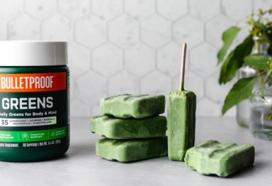 Bulletproof Greens popsicles