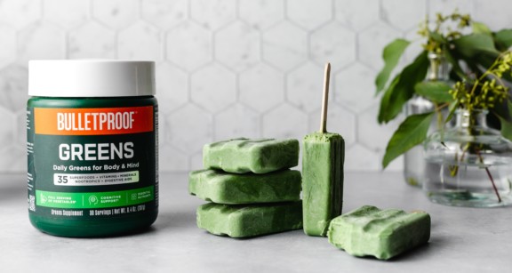 Bulletproof Greens popsicles