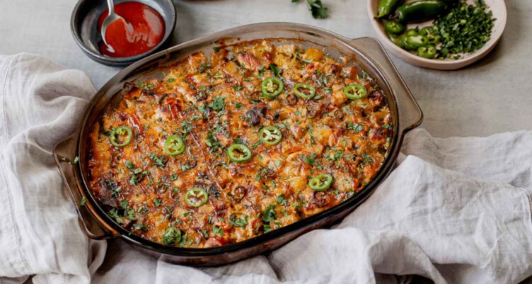 keto buffalo chicken casserole