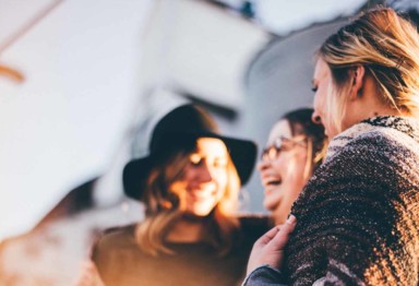 Group of women laughing