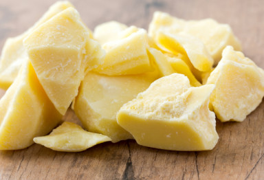 Chunks of cacao butter