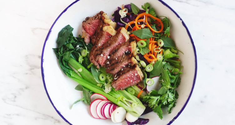 Low-Carb Thai Salad With Grilled Steak