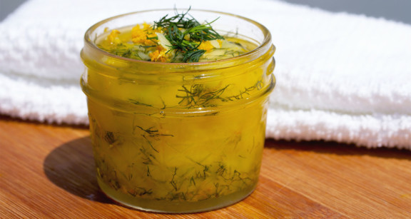 Orange zest dill ghee