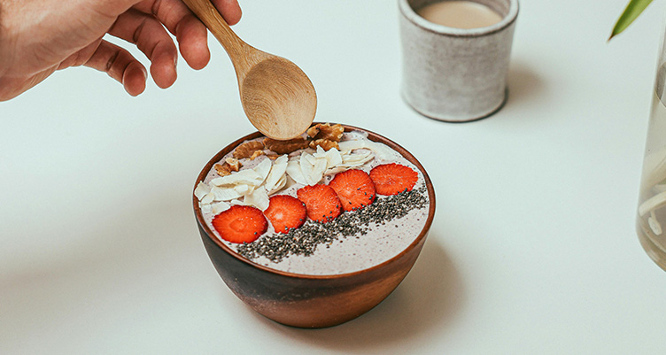 smoothie bowl with fruit