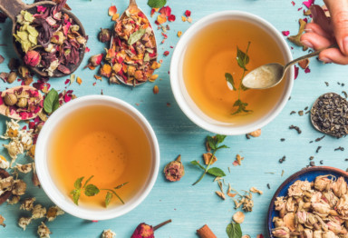 Cups of Tea on table