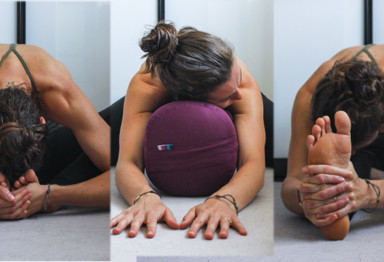 Three yoga poses